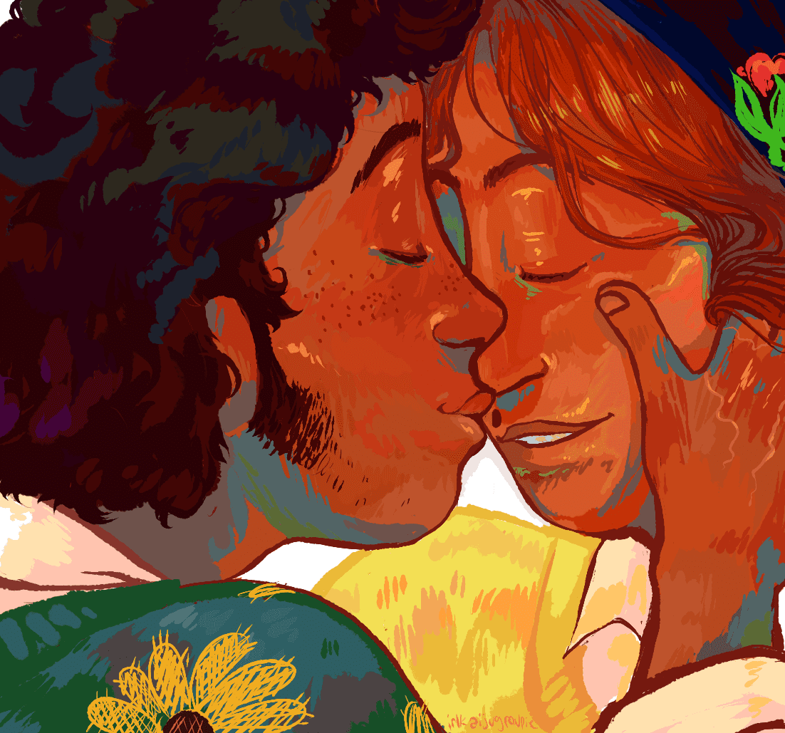 a soft kiss